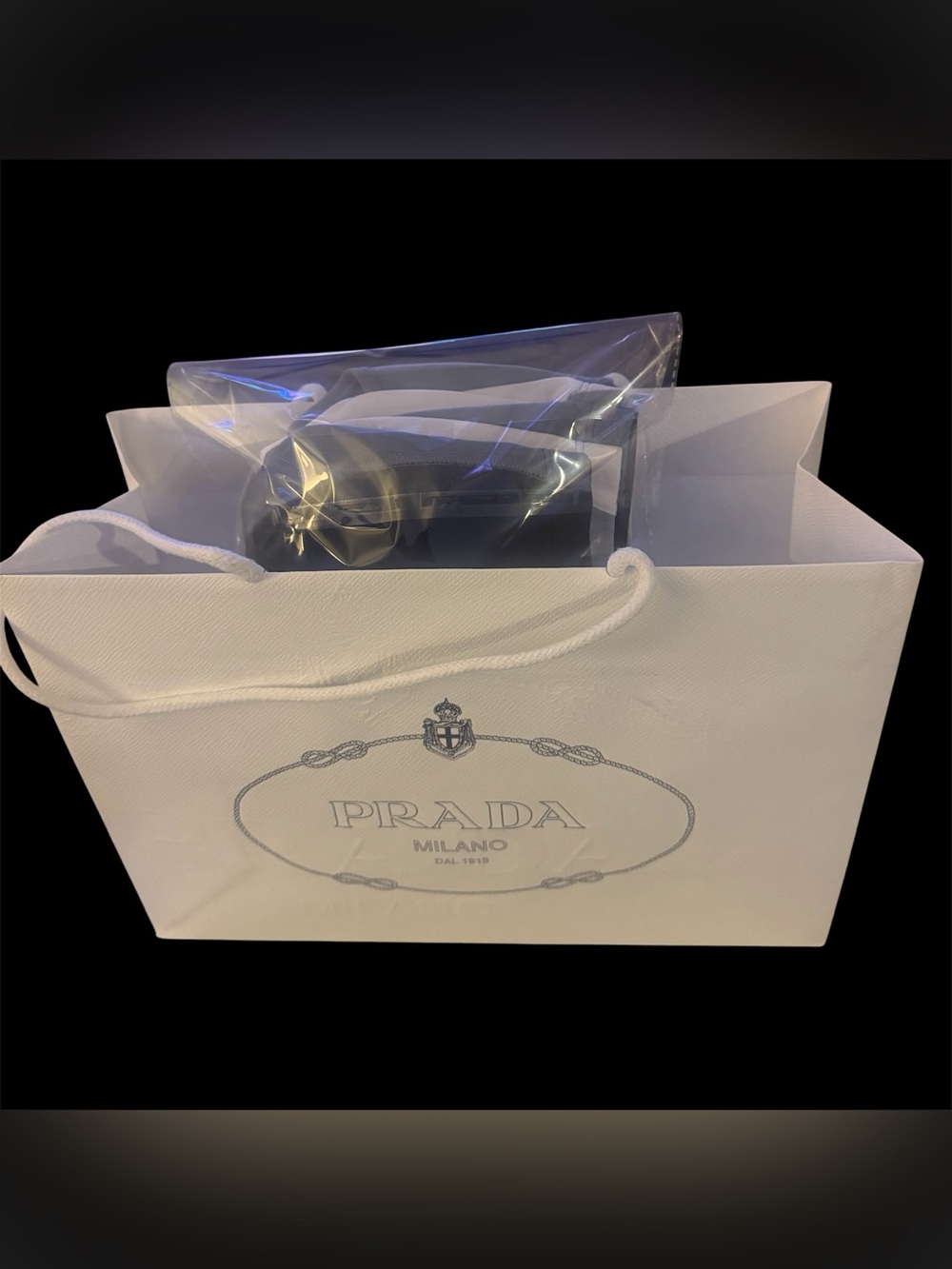 PRADA Logo Shopping Bag & 4 34DD Champion C9 Sports Bras STUFF THE BAG!